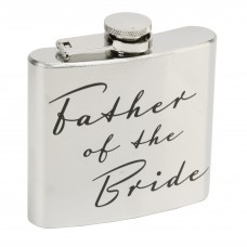 Amore 5oz Stainless Steel Hip Flask - Father of the Bride